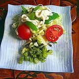キャベツ&ピーマン&ミニトマト&漬け物サラダ